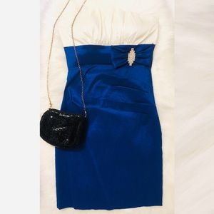 3/$50 SALE La Scala Prom Dress Strapless Pleated